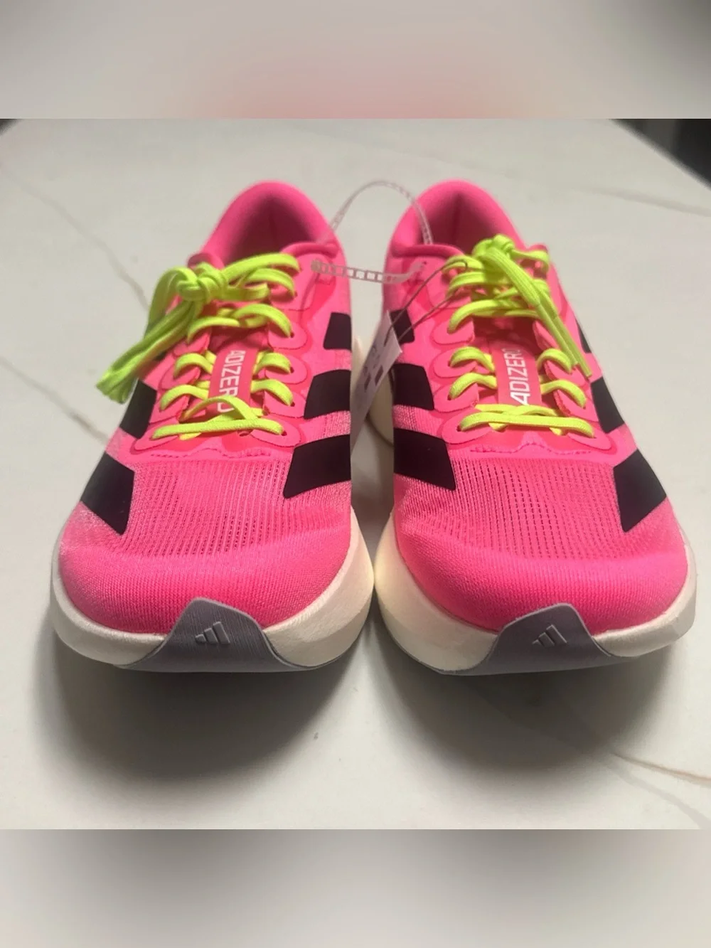 adidas Adizero EVO SL Pink Womens Size 11 Running Shoes Athletic JS4455 NEW